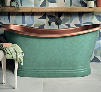 Green Painted Roll Top Bath - design company BC Designs